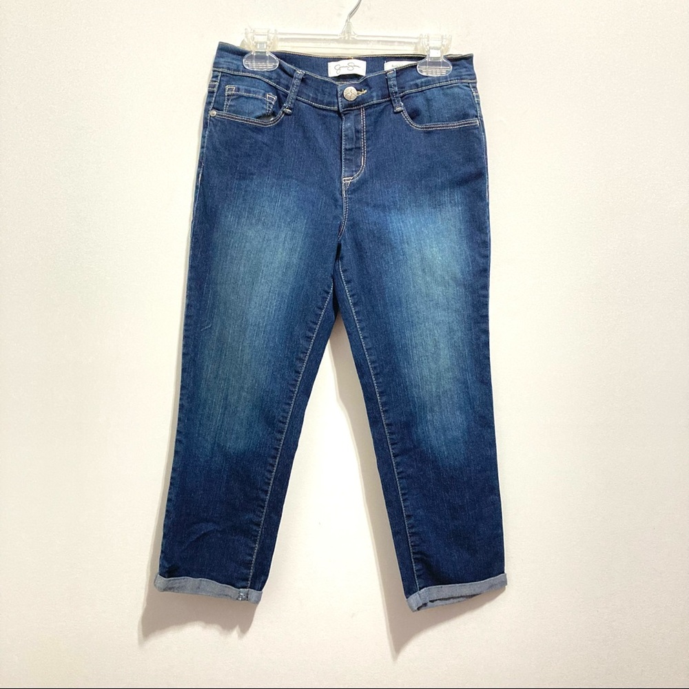 Jessica Simpson Women’s Rolled Crop Skinny Bermuda Jeans Denim Jorts